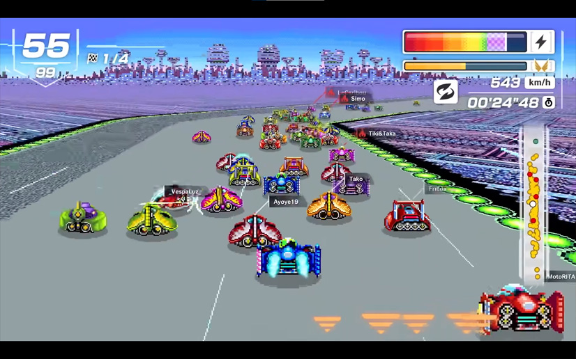 『F-ZERO 99』ゲーム画面